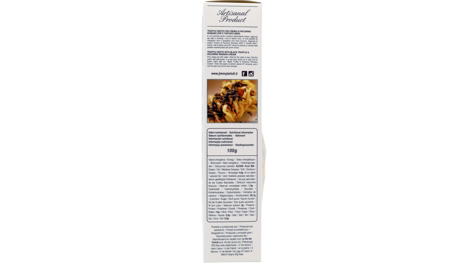 Jimmy tagliatelle nidi all'uovo al tartufo nero gr.250