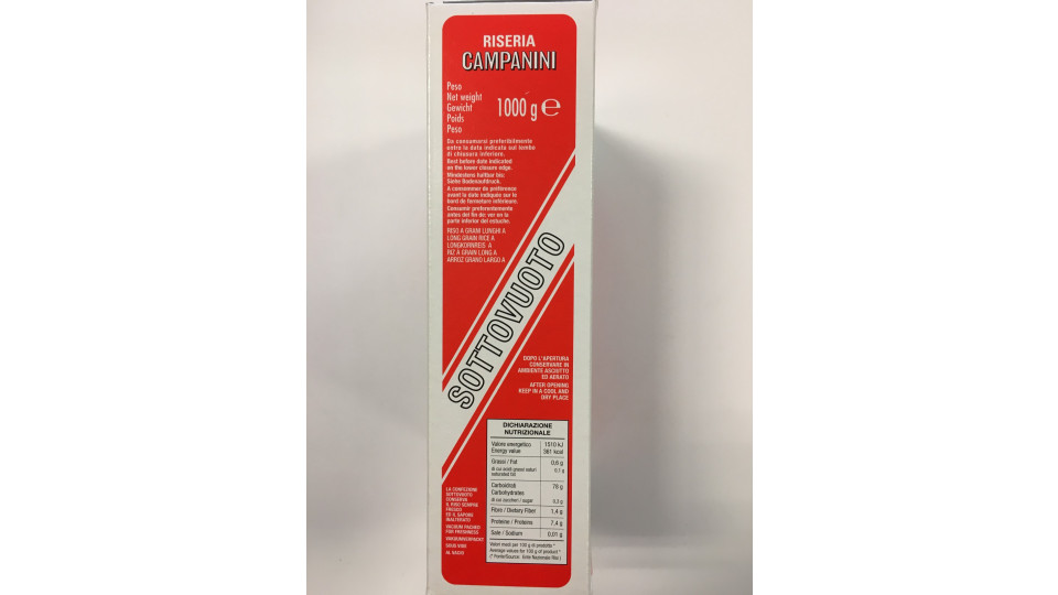 Campanini riso vialone nano - kg.1