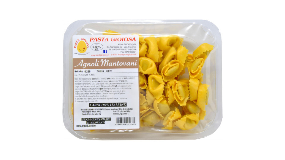 Agnoli mantovani gr.260 Pasta Gioiosa
