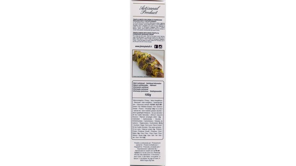 Jimmy tagliatelle nidi all'uovo al tartufo bianco gr.250