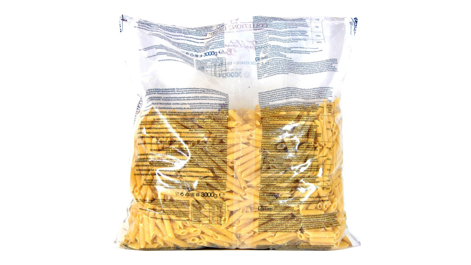 La Molisana pasta penne rigate trafilate al bronzo chef kg.3
