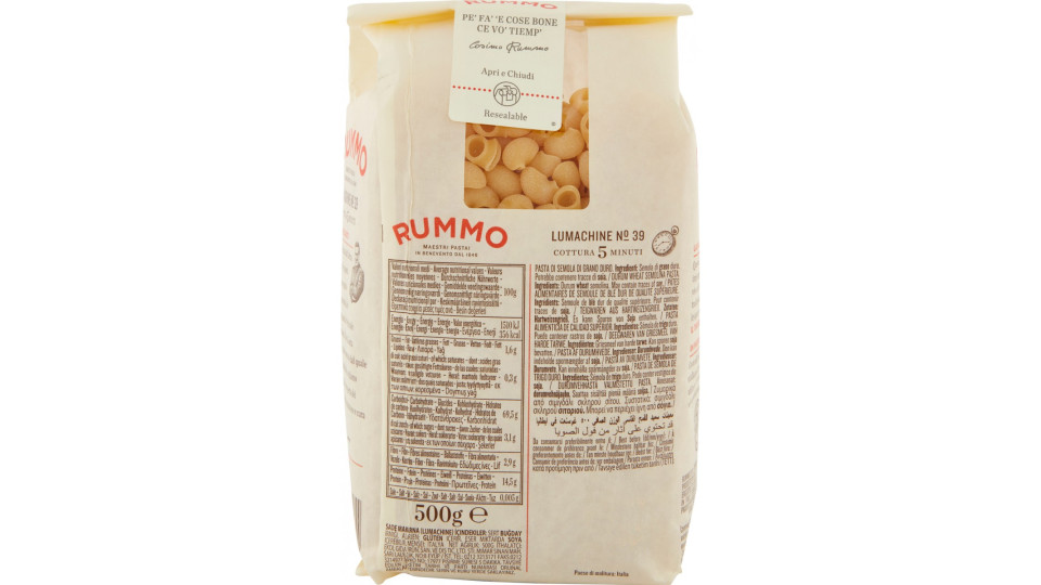 Rummo pasta Lumachine N° 39 500 gr.