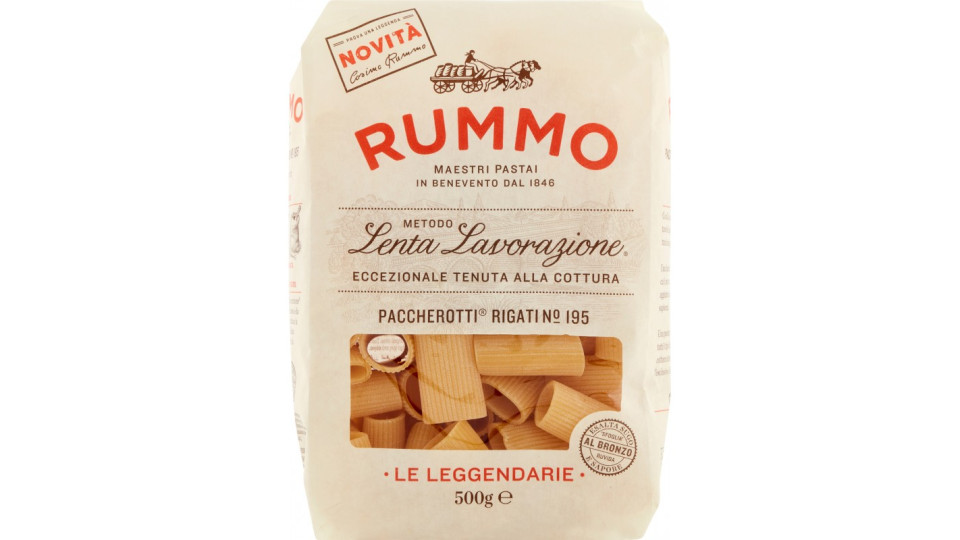 Rummo Le Leggendarie pasta Paccherotti Rigati N° 195 500 gr.