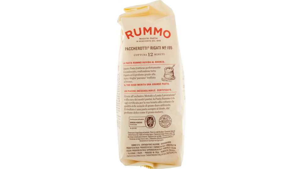 Rummo Le Leggendarie pasta Paccherotti Rigati N° 195 500 gr.