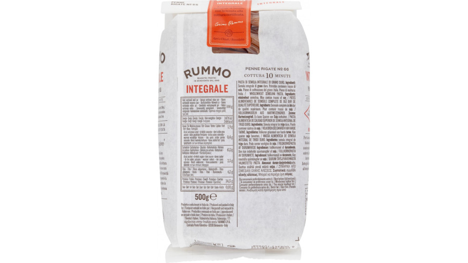 Rummo pasta Integrale Penne Rigate № 66 500 gr.