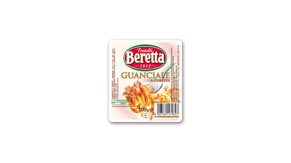 Beretta guanciale cubetti gr.100
