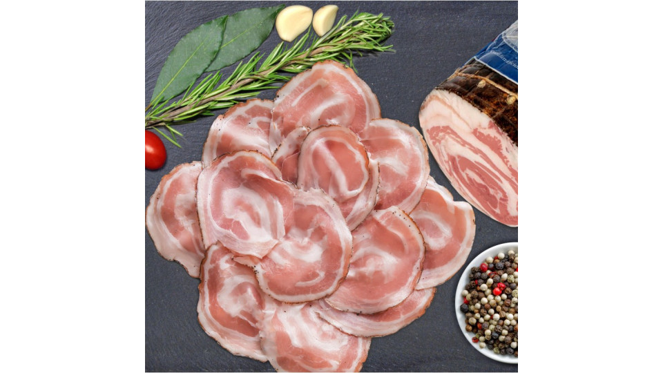 Salumificio Aurora pancetta arrotolata senza cotenna al pepe...