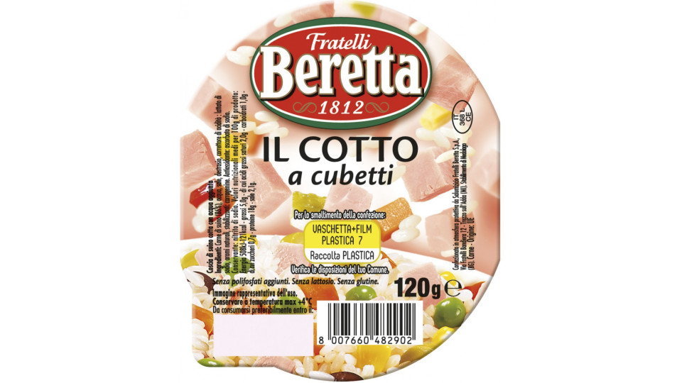 Beretta cotto cubetti gr.120