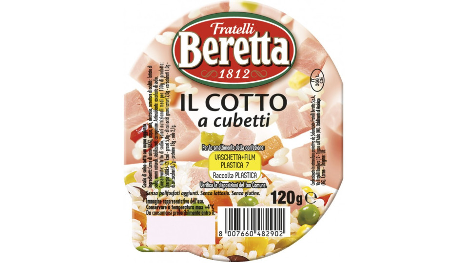 Beretta cotto cubetti gr.120