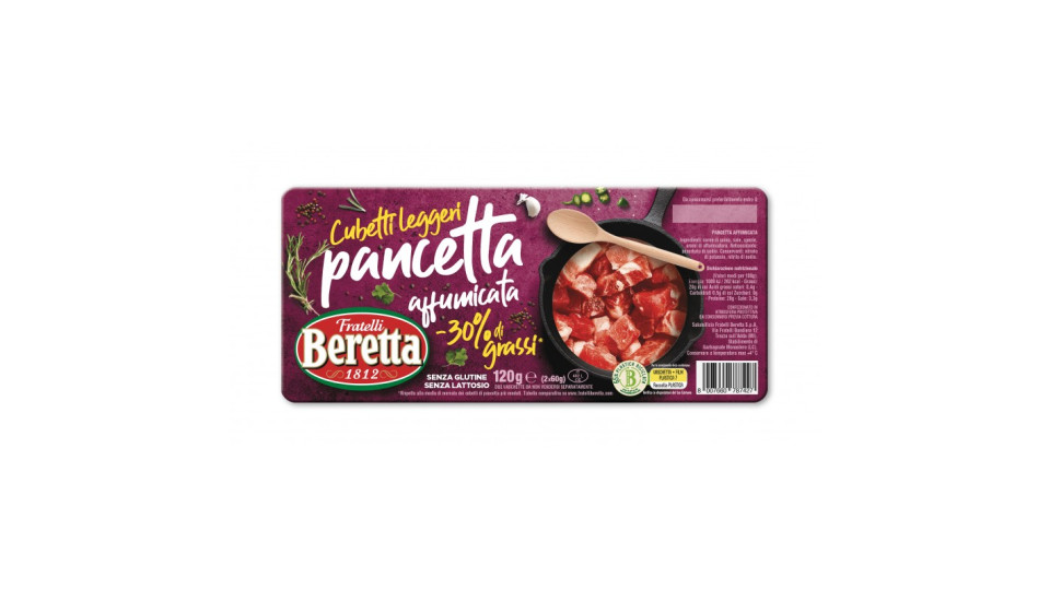 Beretta pancetta affumicata 30% di grassi gr.120