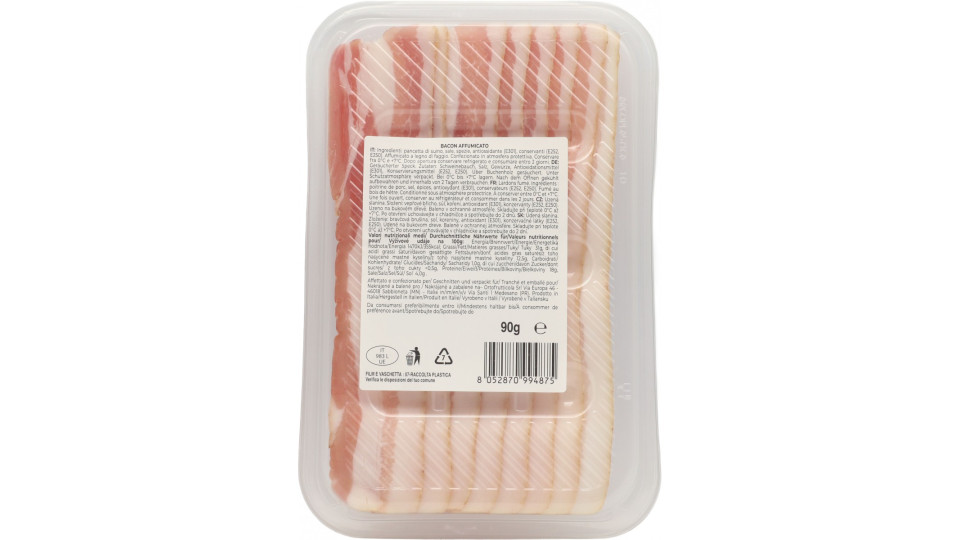 Locanda italia bacon affumicato gr.90