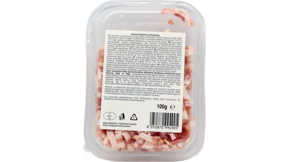 Locanda italia pancetta affumicata stick gr.100