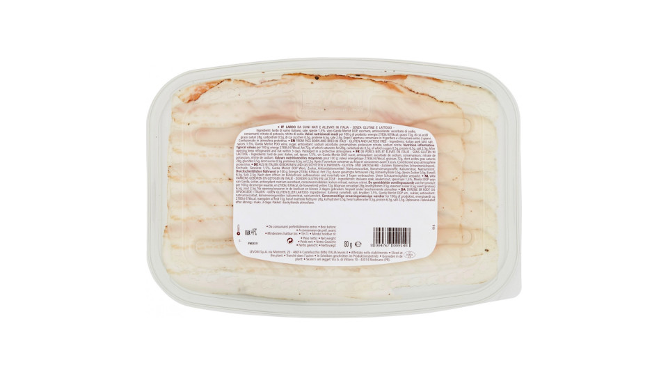 Levoni Lardo Alto di Castellucchio gr.80