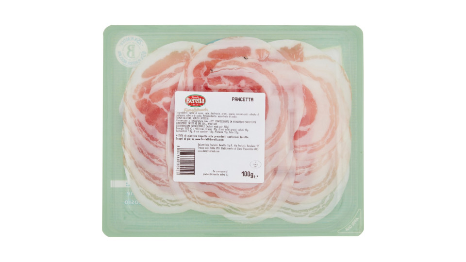 Beretta pancetta fresca salumeria gr.100