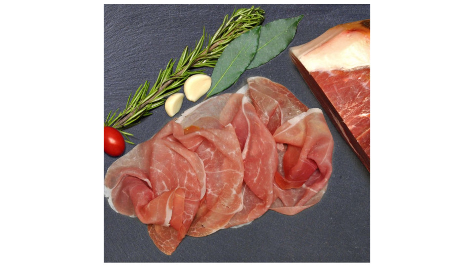 Prosciutto crudo alta qualità 20 mesi prosciuttificio Pelacci...