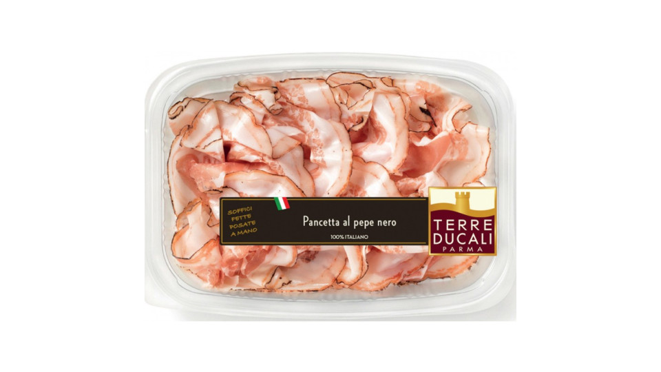 Terre ducali pancetta al pepe nero gr.90