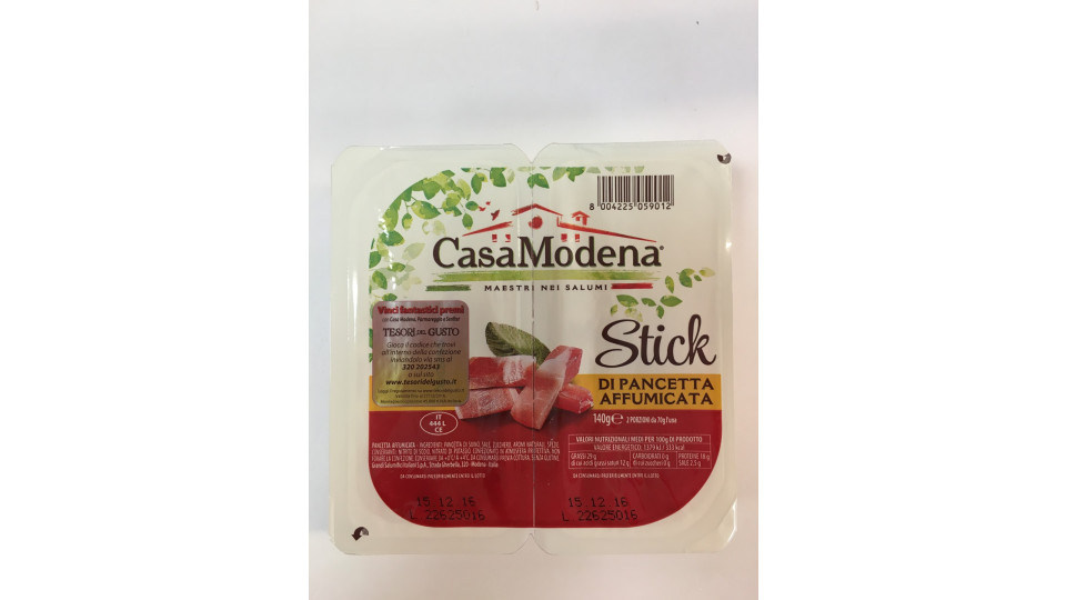 Casa modena stick pancetta affumicata gr.140
