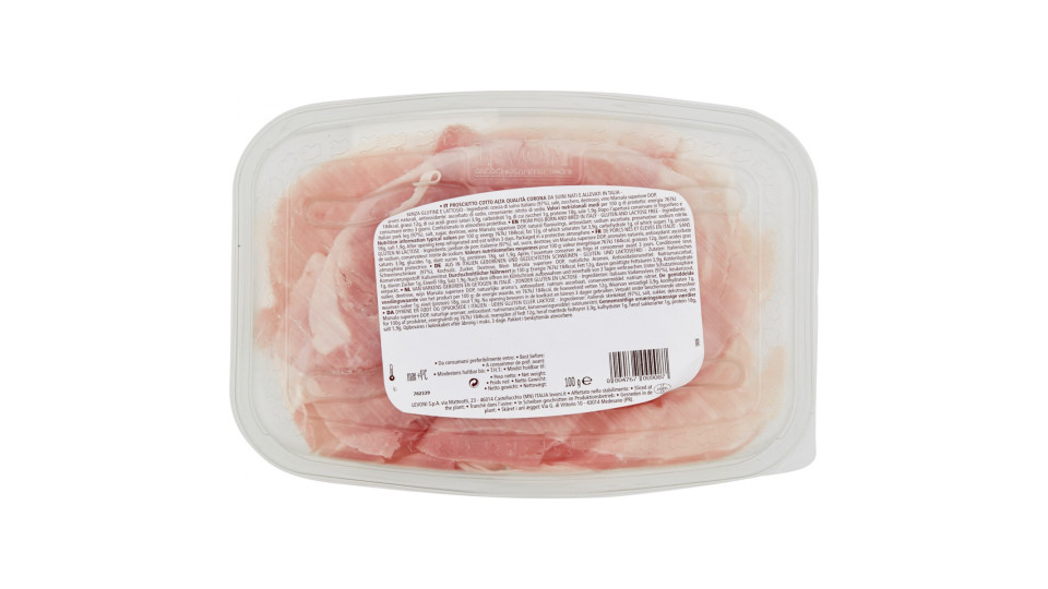 Levoni Corona Prosciutto Cotto di Alta Qualità gr.100