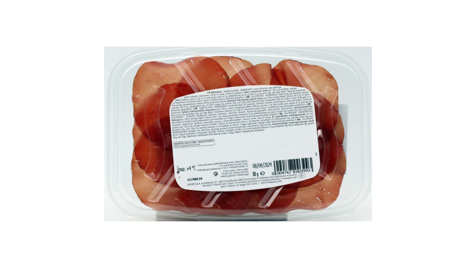 Levoni bresaola punta d'anca gr.80
