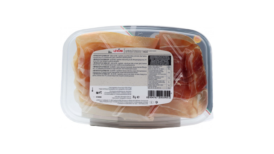 Levoni Prosciutto crudo di Parma vaschetta gr.70