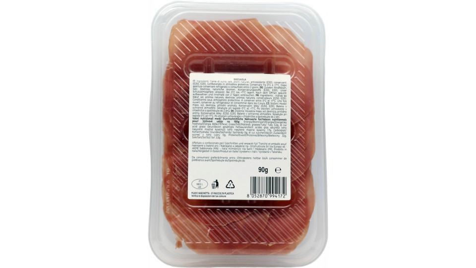 Locanda italia bresaola gr.90