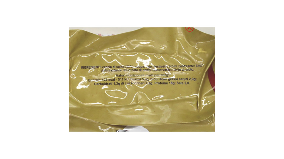 Becher becherino prosciutto cotto gr.600