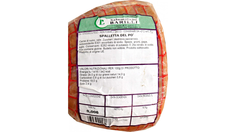Barilli spalletta del Po gr.950