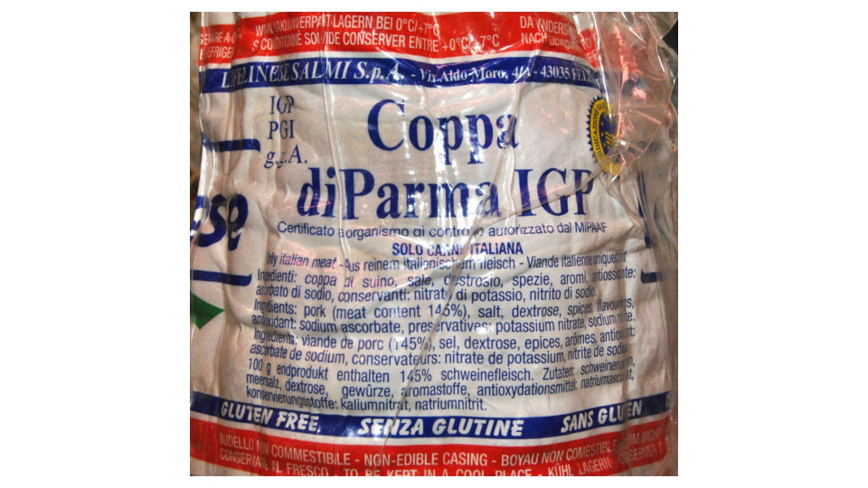 Coppa cruda La Felinese trancio gr.850