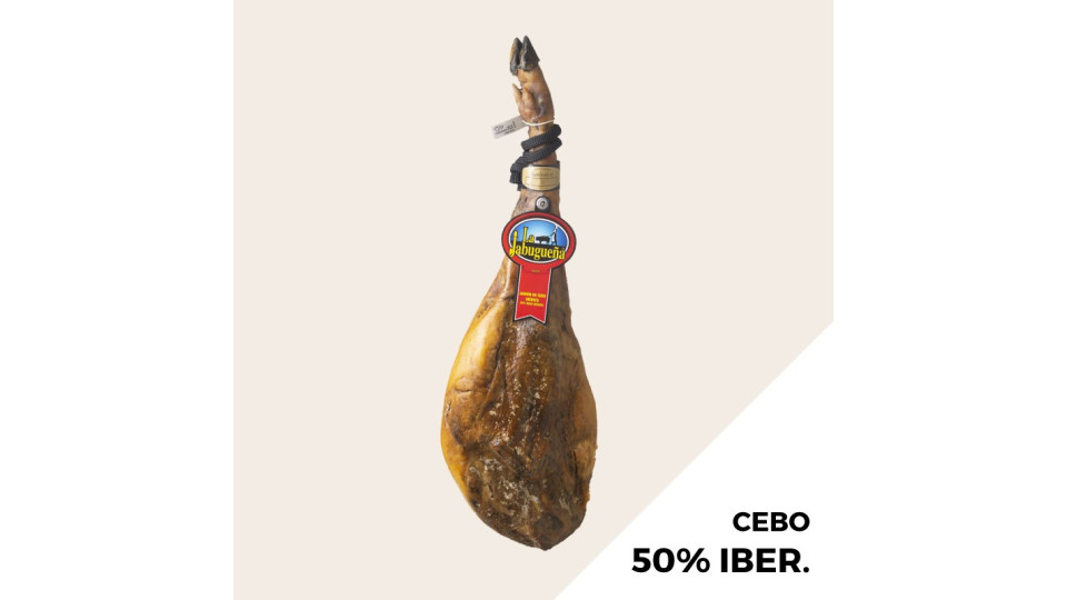 Prosciutto iberico con osso - razza 50% iberica - Cebo - min...