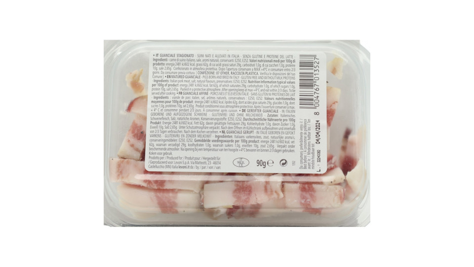 Levoni francobolli di guanciale gr.90