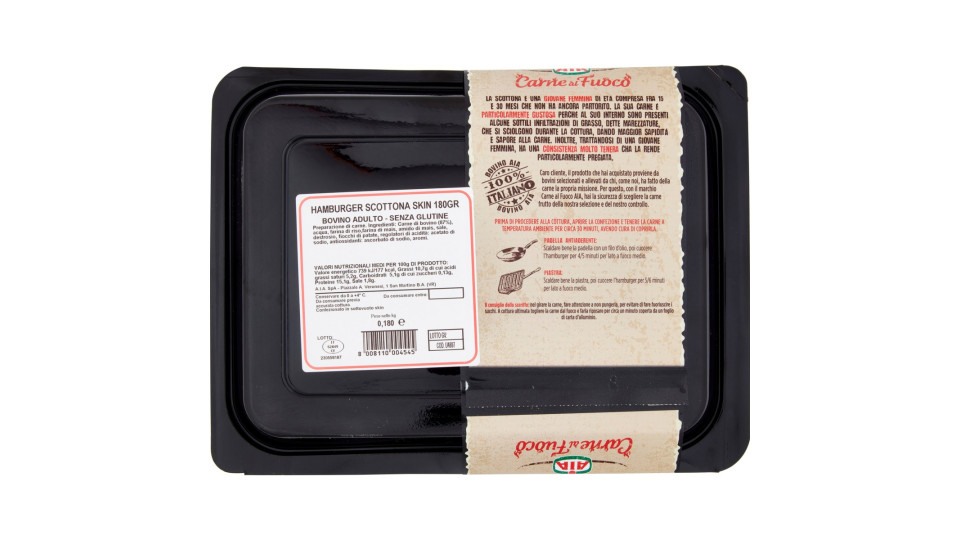 Aia Carne al Fuoco Scottona Hamburger GR.180