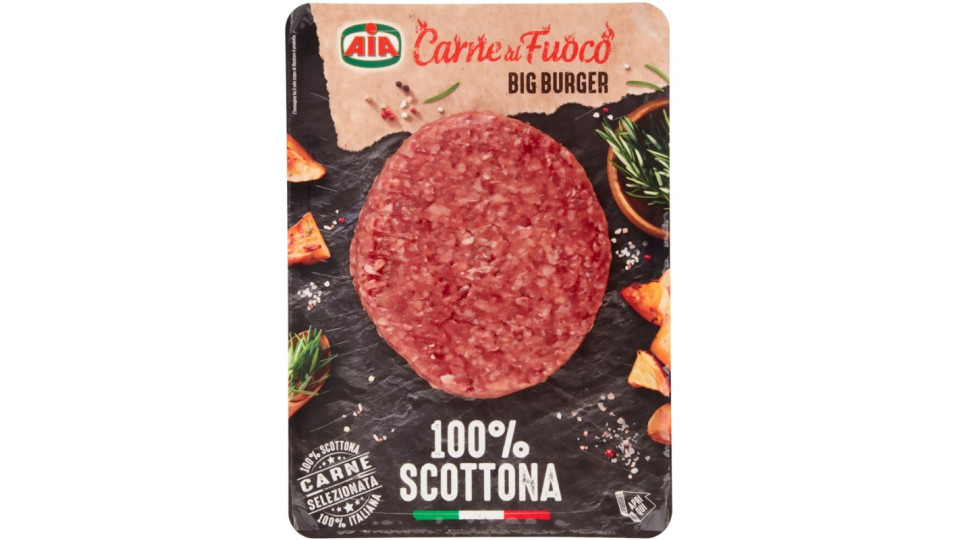 Aia Carne al Fuoco Scottona Hamburger GR.180