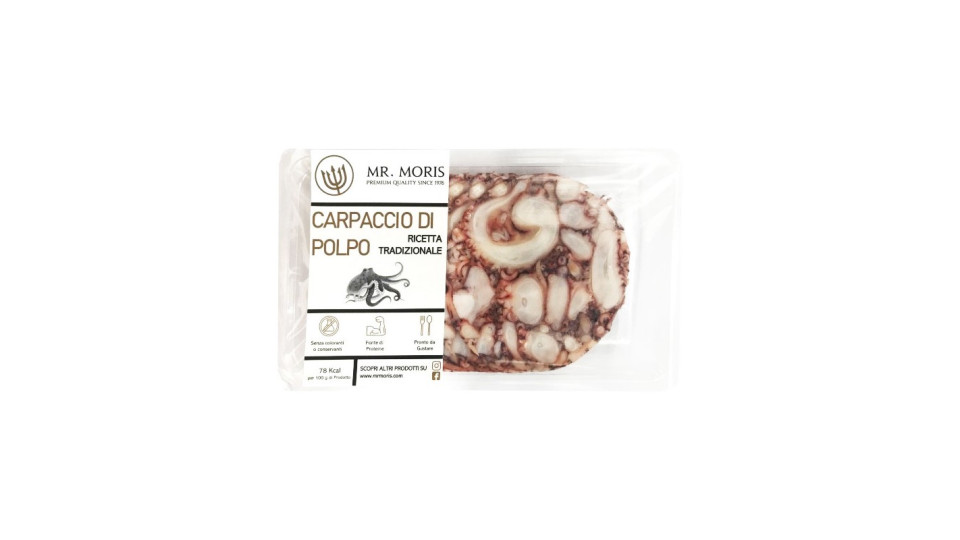 Carpaccio di polipo affettato gr.80 - Mr. Moris