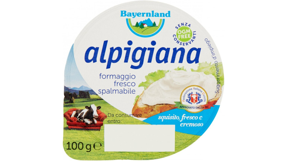 Bayernland alpigiana 100 gr. fromaggio fresco