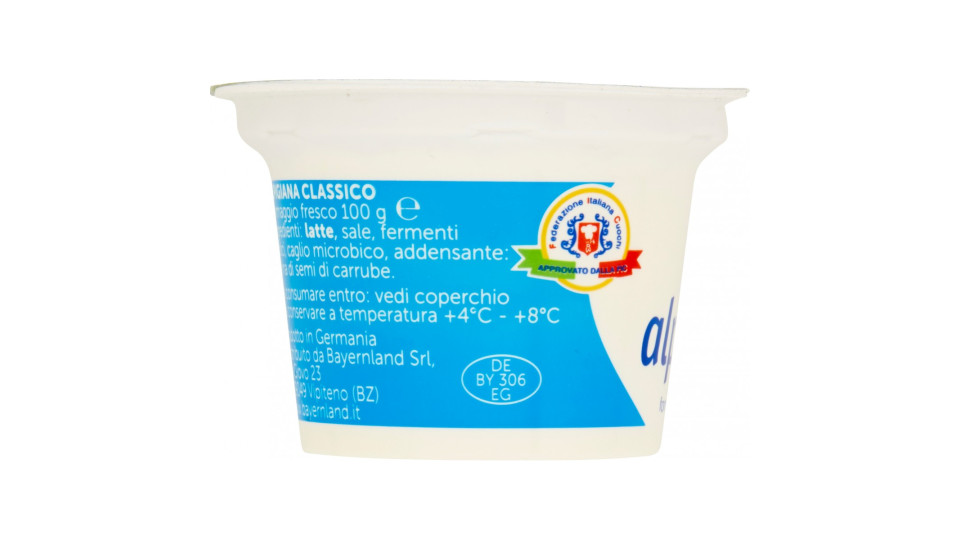 Bayernland alpigiana 100 gr. fromaggio fresco