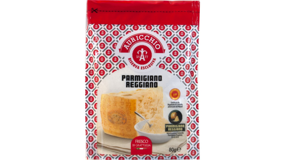 Auricchio Parmigiano Reggiano grattugiato - Riserva esclusiva 80g