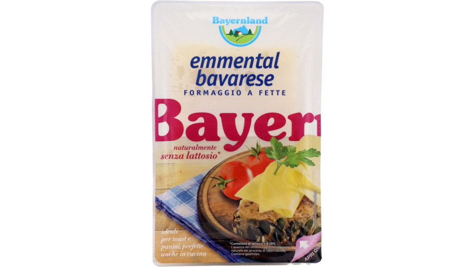 Bayernland emmental fette senza lattosio gr.100