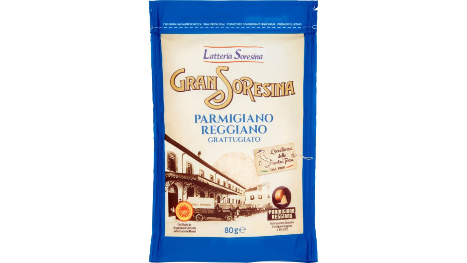 Gran Soresina Parmigiano Reggiano DOP Grattugiato 80 g