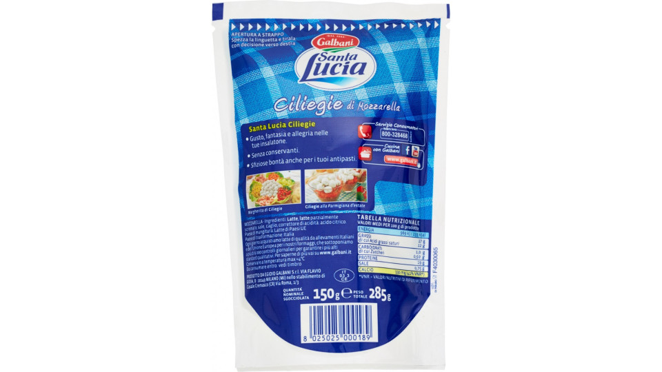 Santa Lucia Mozzarelle ciliegie gr.150