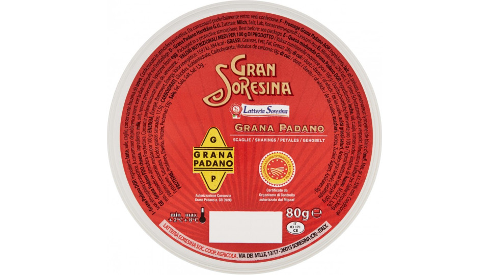 Scaglie di grana Gran Soresina gr.80