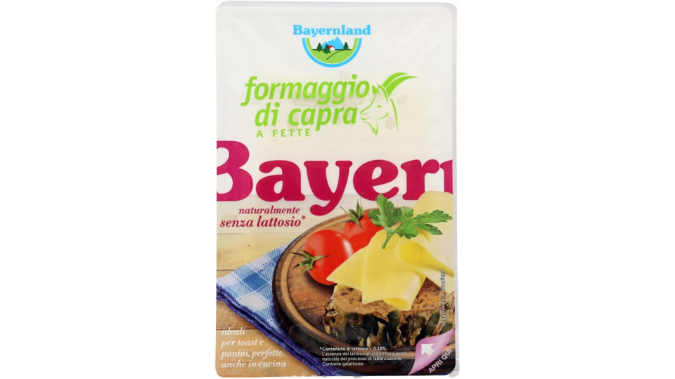 Bayernland formaggio di capra a fette senza lattosio gr.100