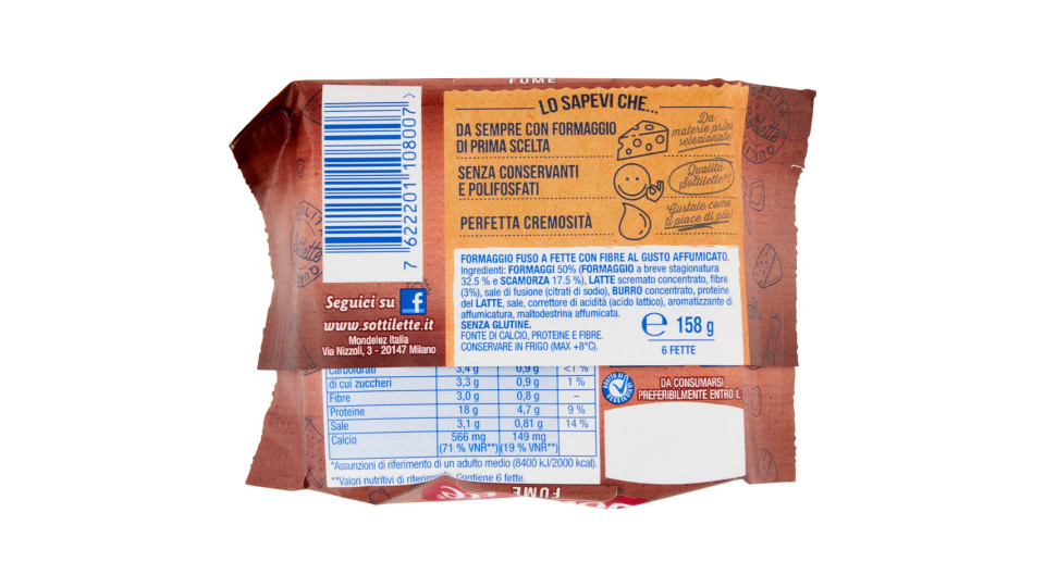 Kraft sottilette scamorza gr.158