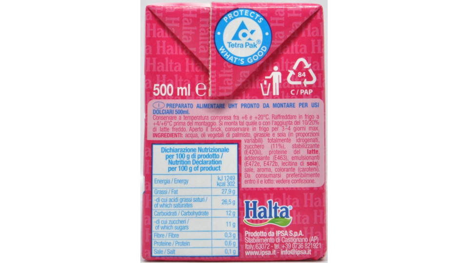 Halta preparato vegetale per dolci ml.200