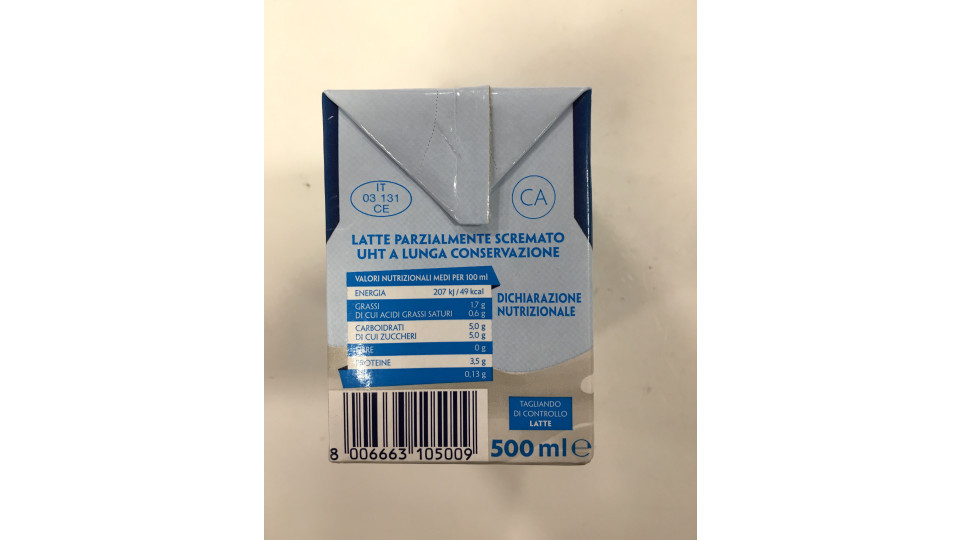 Virgilio latte parzialmente scremato - ml.500