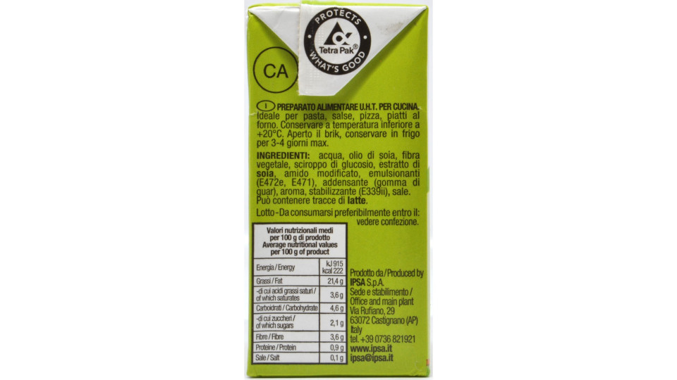 Halta panna cucina vegetale vegana ml.200