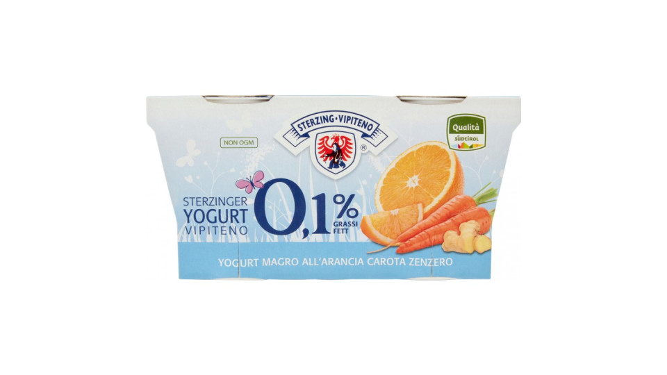 Sterzing Vipiteno 0,1% Grassi Yogurt Magro all'Arancia...
