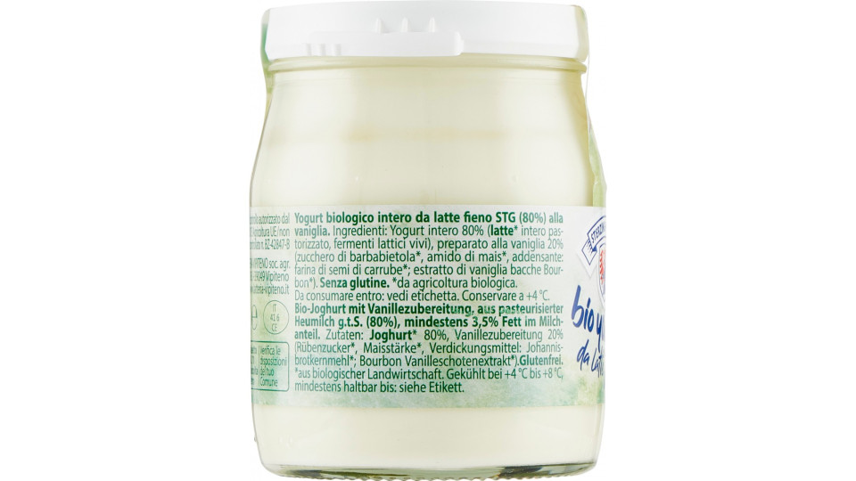 Vipiteno yogurt bio vaniglia gr.150