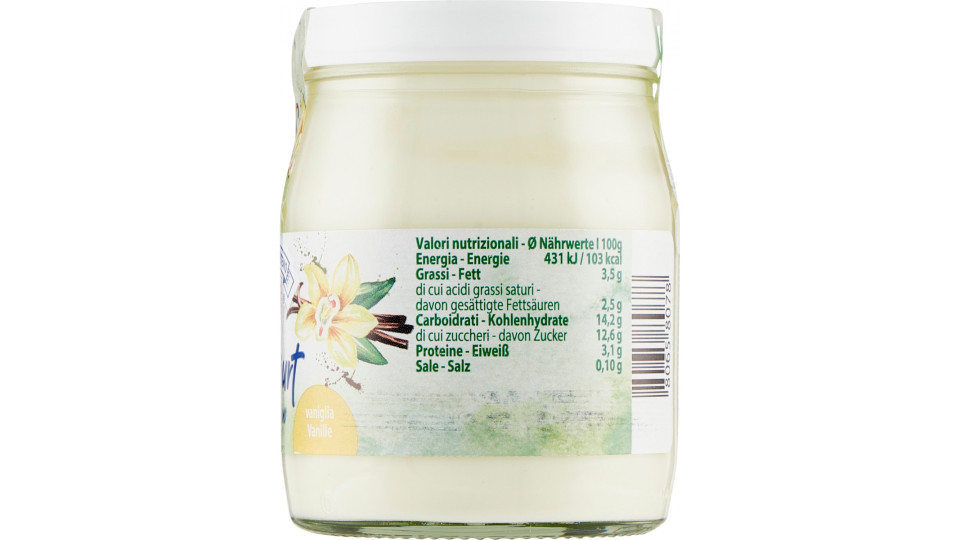 Vipiteno yogurt bio vaniglia gr.150