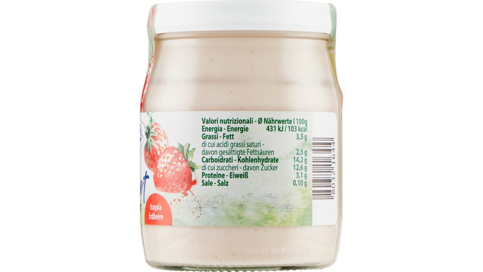 Vipiteno yogurt bio fragola gr.150