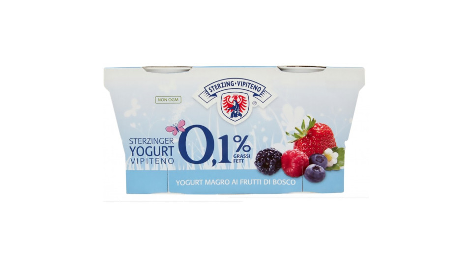 Sterzing Vipiteno 0,1% Grassi Yogurt Magro ai Frutti di Bosco...